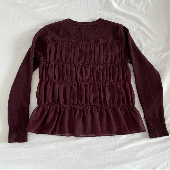 Club Monaco | Burgundy wool sweater - Picture 2 of 3